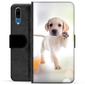 Huawei P20 Premium Schutzhülle mit Geldbörse - Hund