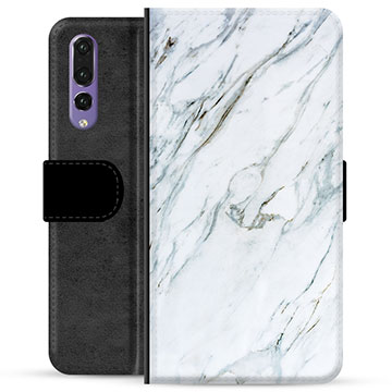 Huawei P20 Pro Premium Schutzhülle mit Geldbörse - Marmor