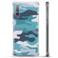Huawei P20 Pro Hybrid Hülle - Blaue Tarnung