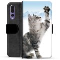 Huawei P20 Pro Premium Schutzhülle mit Geldbörse - Katze