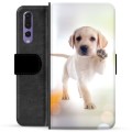 Huawei P20 Pro Premium Schutzhülle mit Geldbörse - Hund