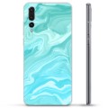 Huawei P20 Pro TPU Hülle - Blauer Marmor