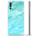 Huawei P20 Pro TPU Hülle - Blauer Marmor