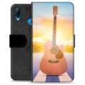 Huawei P20 Lite Premium Schutzhülle mit Geldbörse - Gitarre