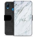 Huawei P20 Lite Premium Schutzhülle mit Geldbörse - Marmor