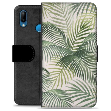 Huawei P20 Lite Premium Schutzhülle mit Geldbörse - Tropic