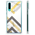 Huawei P30 Hybrid Hülle - Abstrakter Marmor
