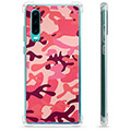 Huawei P30 Hybrid Hülle - Rosa Tarnung