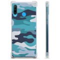 Huawei P30 Lite Hybrid Hülle - Blaue Tarnung