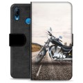 Huawei P30 Lite Premium Schutzhülle mit Geldbörse - Motorrad