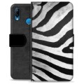 Huawei P30 Lite Premium Schutzhülle mit Geldbörse - Zebra