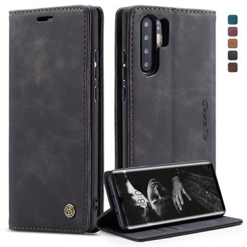 Huawei P30 Pro Caseme 013 Serie Schutzhülle mit Geldbörse - Schwarz