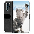 Huawei P30 Pro Premium Schutzhülle mit Geldbörse - Katze