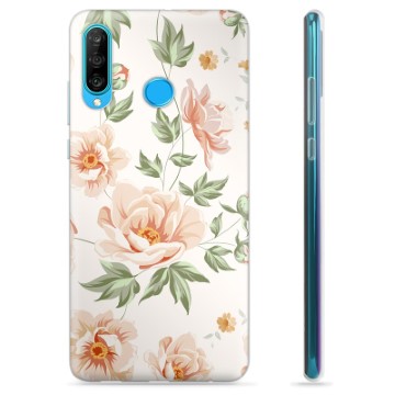 Huawei P30 Lite TPU Hülle - Blumen