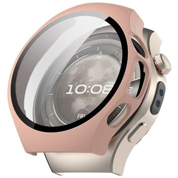 Huawei Watch 5 Kunststoff Hülle mit Panzerglas - 42mm - Rosa