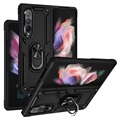 Samsung Galaxy Z Fold3 5G Hybrid Case mit Metall Stand - Schwarz