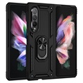 Samsung Galaxy Z Fold3 5G Hybrid Case mit Metall Stand - Schwarz