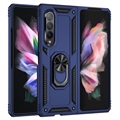 Samsung Galaxy Z Fold3 5G Hybrid Case mit Metall Stand - Blau