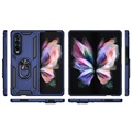 Samsung Galaxy Z Fold3 5G Hybrid Case mit Metall Stand - Blau