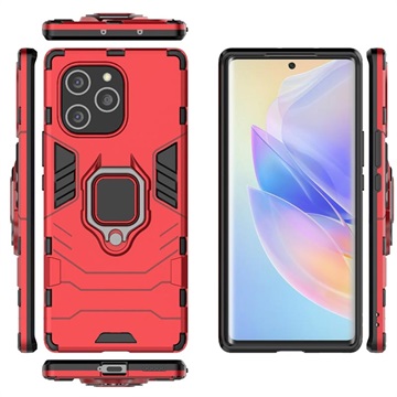 Honor 60 SE Hybrid Case mit Ringhalterung - Rot