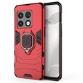 OnePlus 10 Pro Hybrid Case mit Ringhalterung - Rot