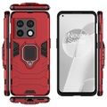 OnePlus 10 Pro Hybrid Case mit Ringhalterung - Rot