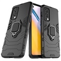 OnePlus Nord 2 5G Hybrid Case mit Ringhalterung - Schwarz