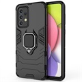 Samsung Galaxy A33 5G Hybrid Case mit Ringhalterung - Schwarz