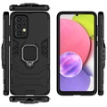 Samsung Galaxy A33 5G Hybrid Case mit Ringhalterung - Schwarz