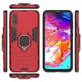 Samsung Galaxy A70 Hybrid Case mit Ringhalterung - Rot