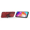 Samsung Galaxy A70 Hybrid Case mit Ringhalterung - Rot