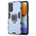 Samsung Galaxy M23/F23 Hybrid Case mit Ringhalterung - Blau