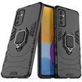 Samsung Galaxy M52 5G Hybrid Case mit Ringhalterung - Schwarz