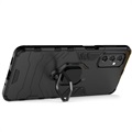 Samsung Galaxy M52 5G Hybrid Case mit Ringhalterung - Schwarz