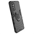 Samsung Galaxy M52 5G Hybrid Case mit Ringhalterung - Schwarz