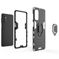 Samsung Galaxy M52 5G Hybrid Case mit Ringhalterung - Schwarz