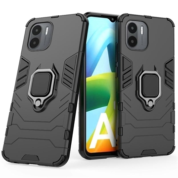 Realme GT Neo2 Hybrid Case mit Ringhalterung - Schwarz