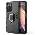 Xiaomi Redmi Note 11 Pro/Note 11 Pro+ Hybrid Case mit Ringhalterung - Schwarz