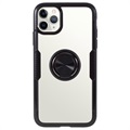 iPhone 11 Pro Hybrid Hülle mit Ringhalter - Schwarz
