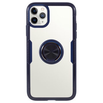 iPhone 11 Pro Max Hybrid Hülle mit Ringhalter - Blau