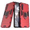 OnePlus Nord Hybrid Case mit Ringhalterung - Rot