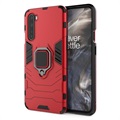 OnePlus Nord Hybrid Case mit Ringhalterung - Rot