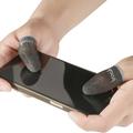IMAK 1 Paar Finger Sleeve Atmungsaktiv Empfindlich Schweißfest Silber Faser Gaming Finger Cover für PUBG Mobile Game