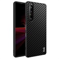 Imak LX-5 Sony Xperia 1 III Hybrid Hülle - Karbonfaser - Schwarz