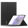 Infiland Classic Stand Samsung Galaxy Tab S7 FE Folio Case - Schwarz