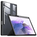 Infiland Crystal Samsung Galaxy Tab S7 FE Folio Case - Schwarz