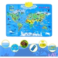 Scratch Map Weltkarte mit Nationalflaggen - L