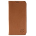 JT Berlin BookCase Tegel iPhone 13 Leder Flip Hülle - Cognac