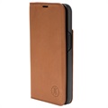 JT Berlin BookCase Tegel iPhone 13 Leder Flip Hülle - Cognac