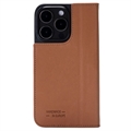 iPhone 15 Pro Max JT Berlin BookCase Tegel Leder Flip Case - Cognac